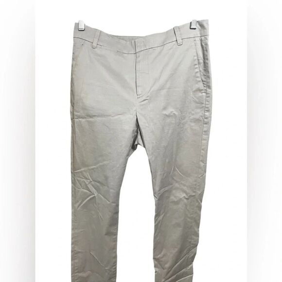 Vince Low-Rise Washed Cotton Crop Pant size 8 Lunar Dust gray - Picture 2 of 14